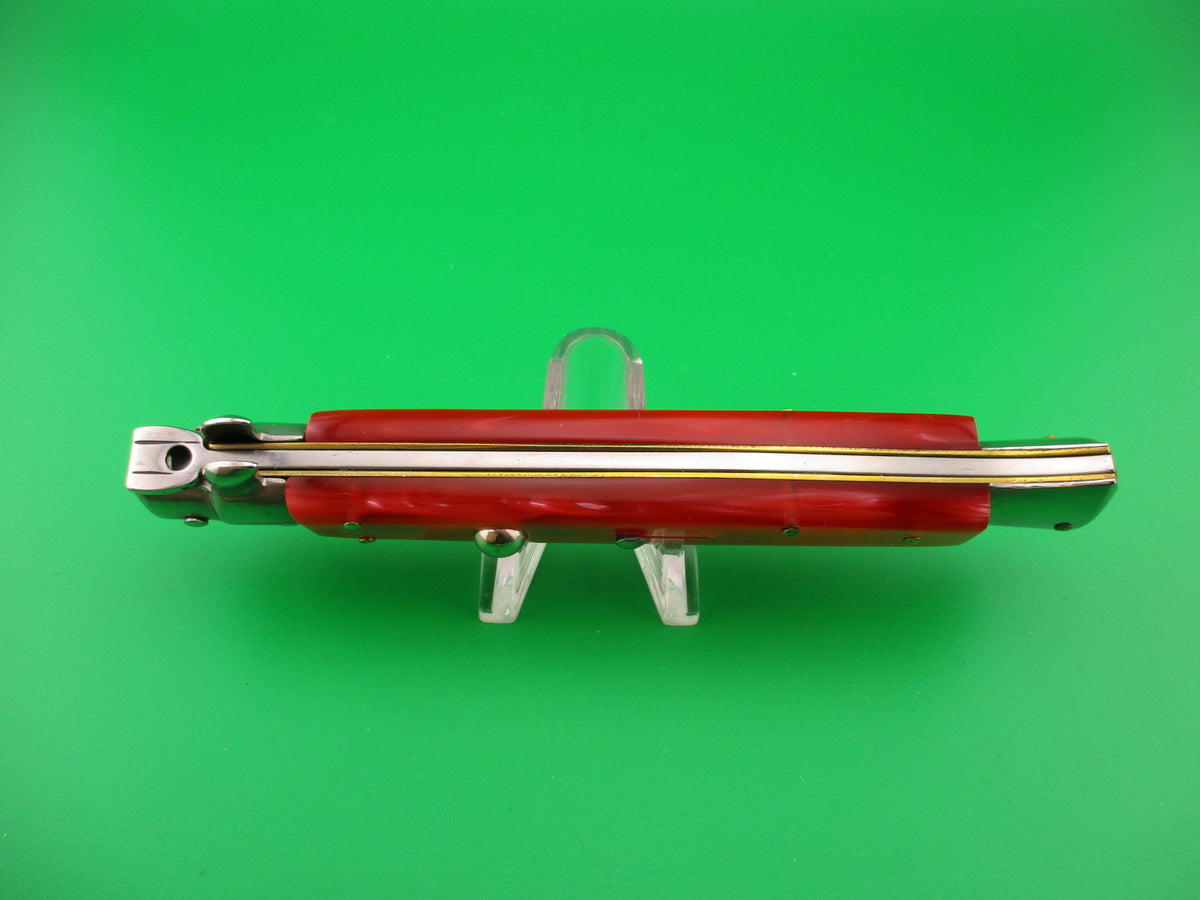 STILETTO ITALY 28cm Italian Swivel bolster Dagger Pink Acrylic automatic knife