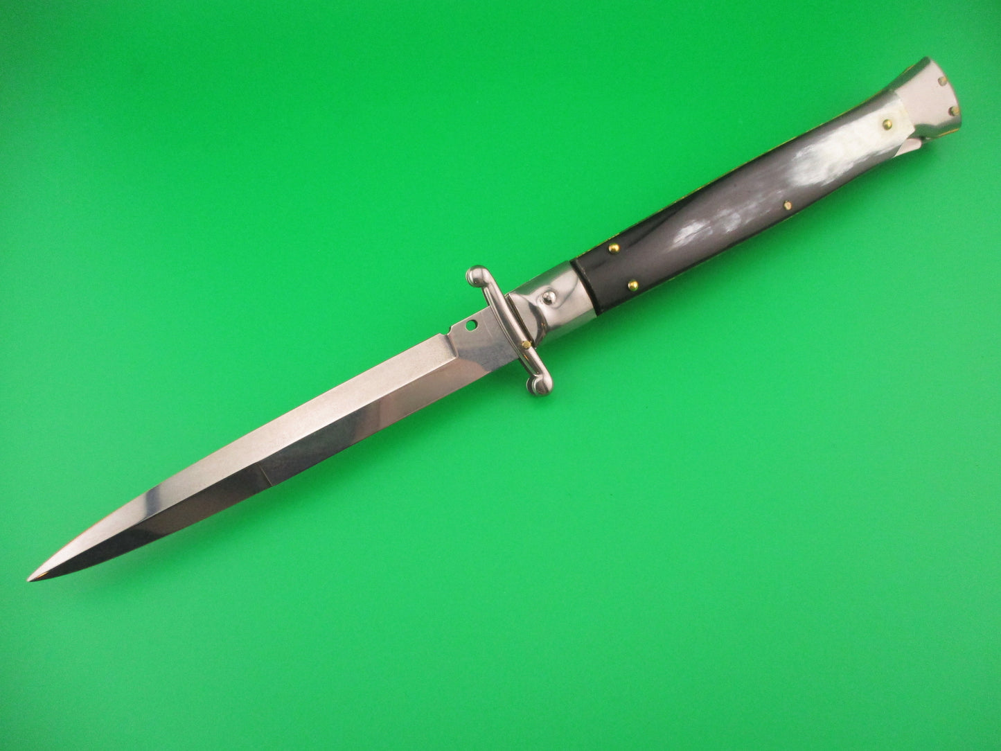 FRANK B ITALY 28cm Italian Swing Guard Brazilian horn automatic knife