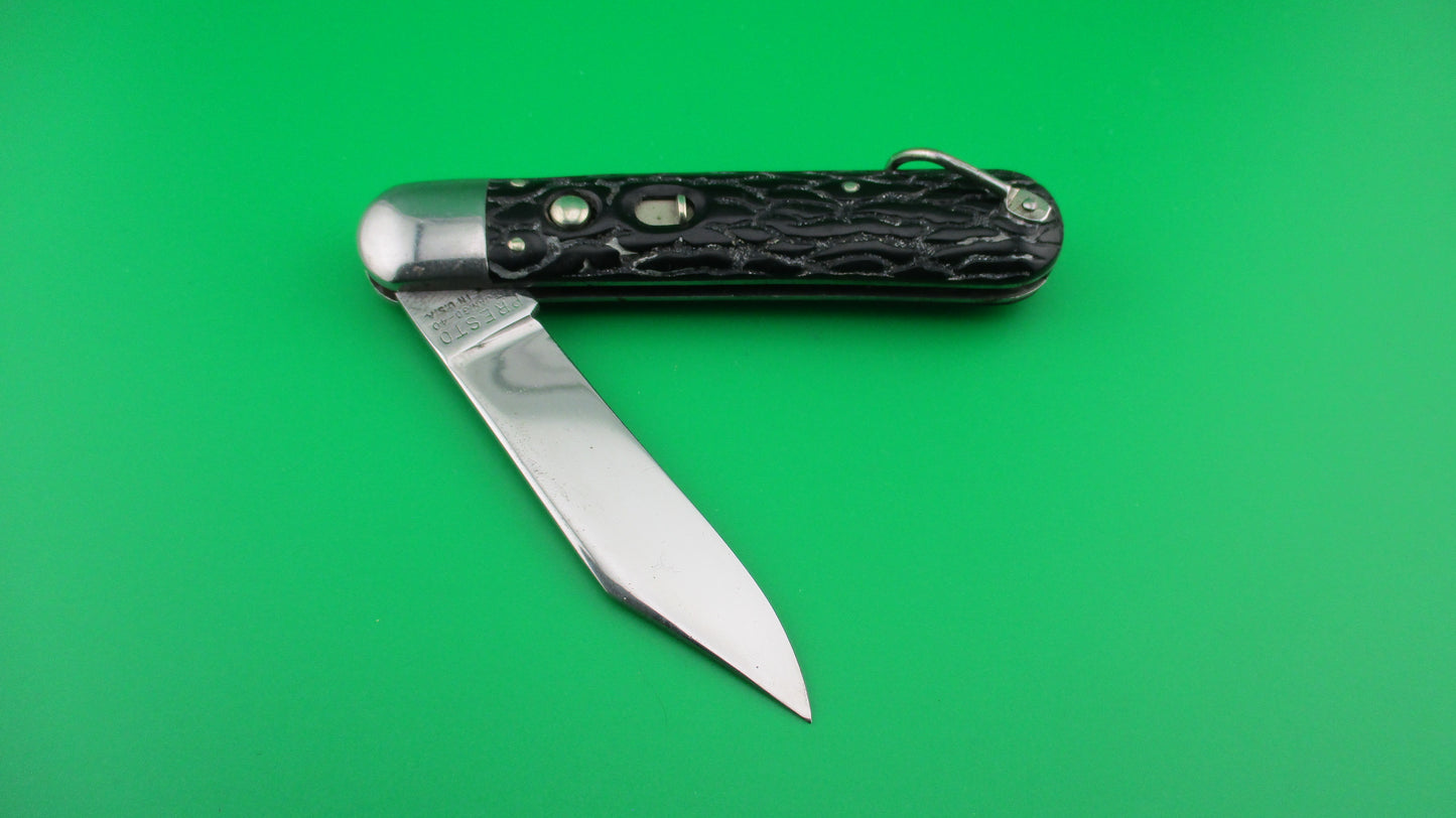 PRESTO M2 Geo Schrade Knife Co Military paratrooper black switchblade knife