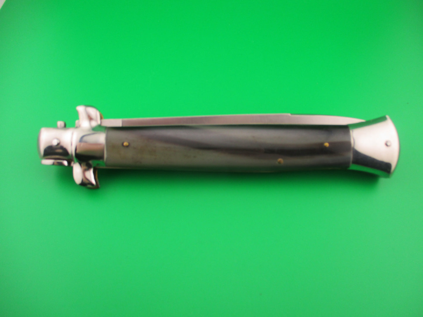 ROSTFREI ITALY 38cm Italian Stiletto Vintage 1980s horn automatic knife