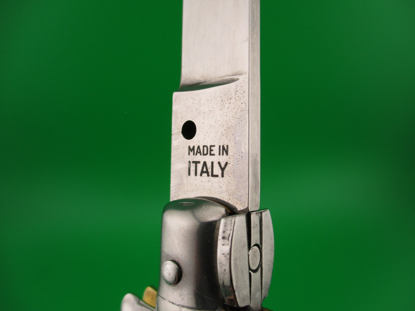 MADE IN ITALY 33cm Italian Chad Ruben Customized w Skull & Green Smoke Krinite automatic knife