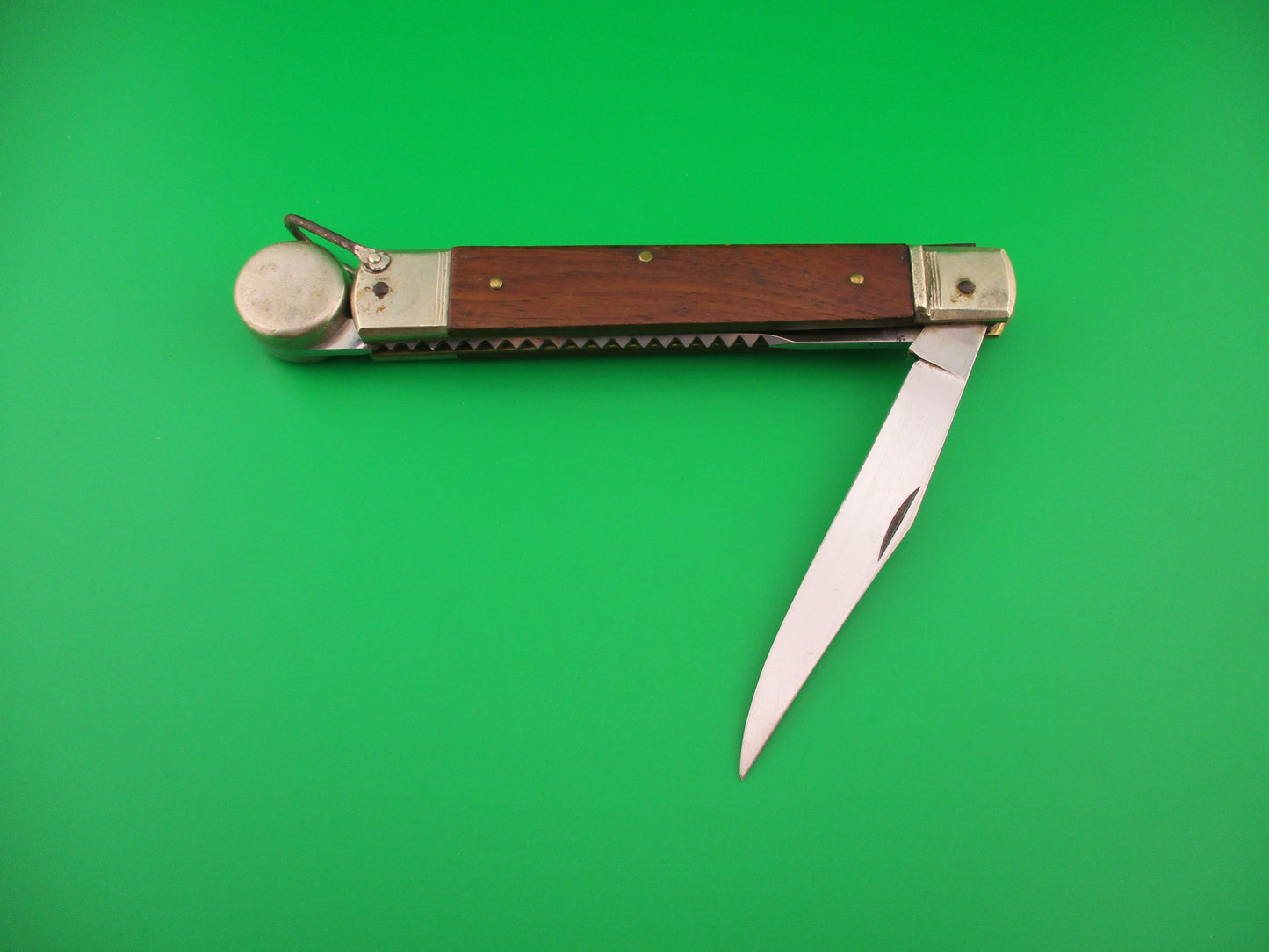 Hubertus Solingen 14cm West German Rostfrei Fish Knocker Fisherman's Lever switchblade
