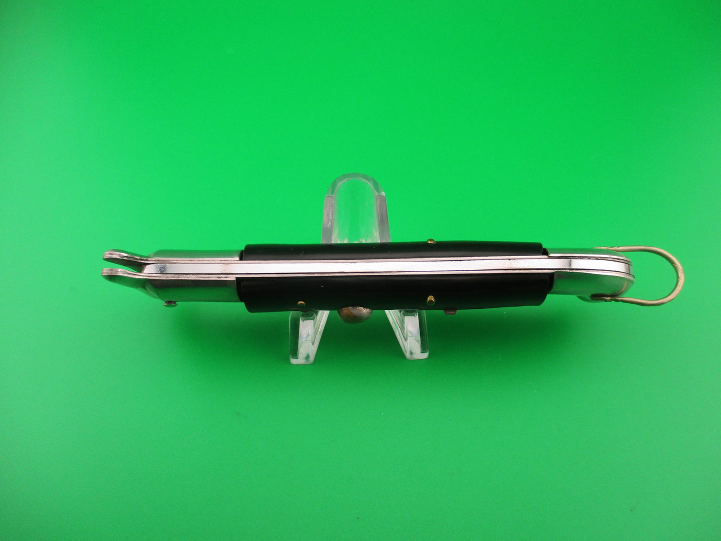 RIZZUTO ESTILETO MILANO 22cm RARE Black Finger groove fixed guard automatic knife