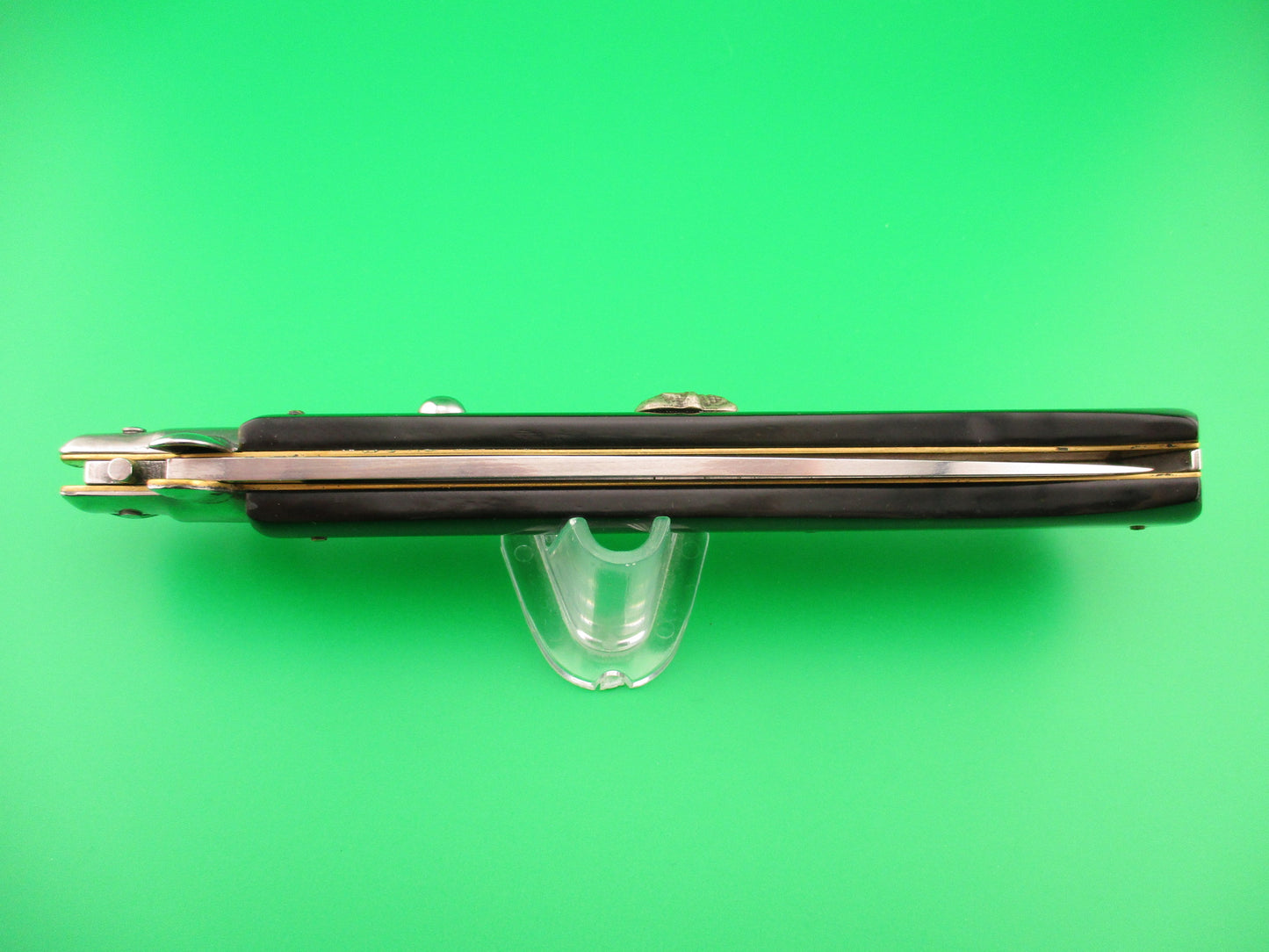 MADE IN ITALY 33cm Italian Chad Ruben Customized w Skull & Green Smoke Krinite automatic knife