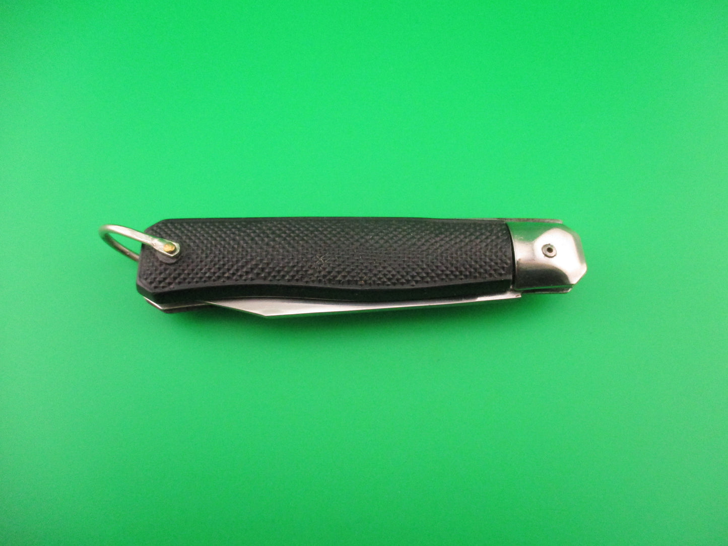 STAINLESS ROSTERIE TAIWAN 18cm Black automatic knife w lanyard ring