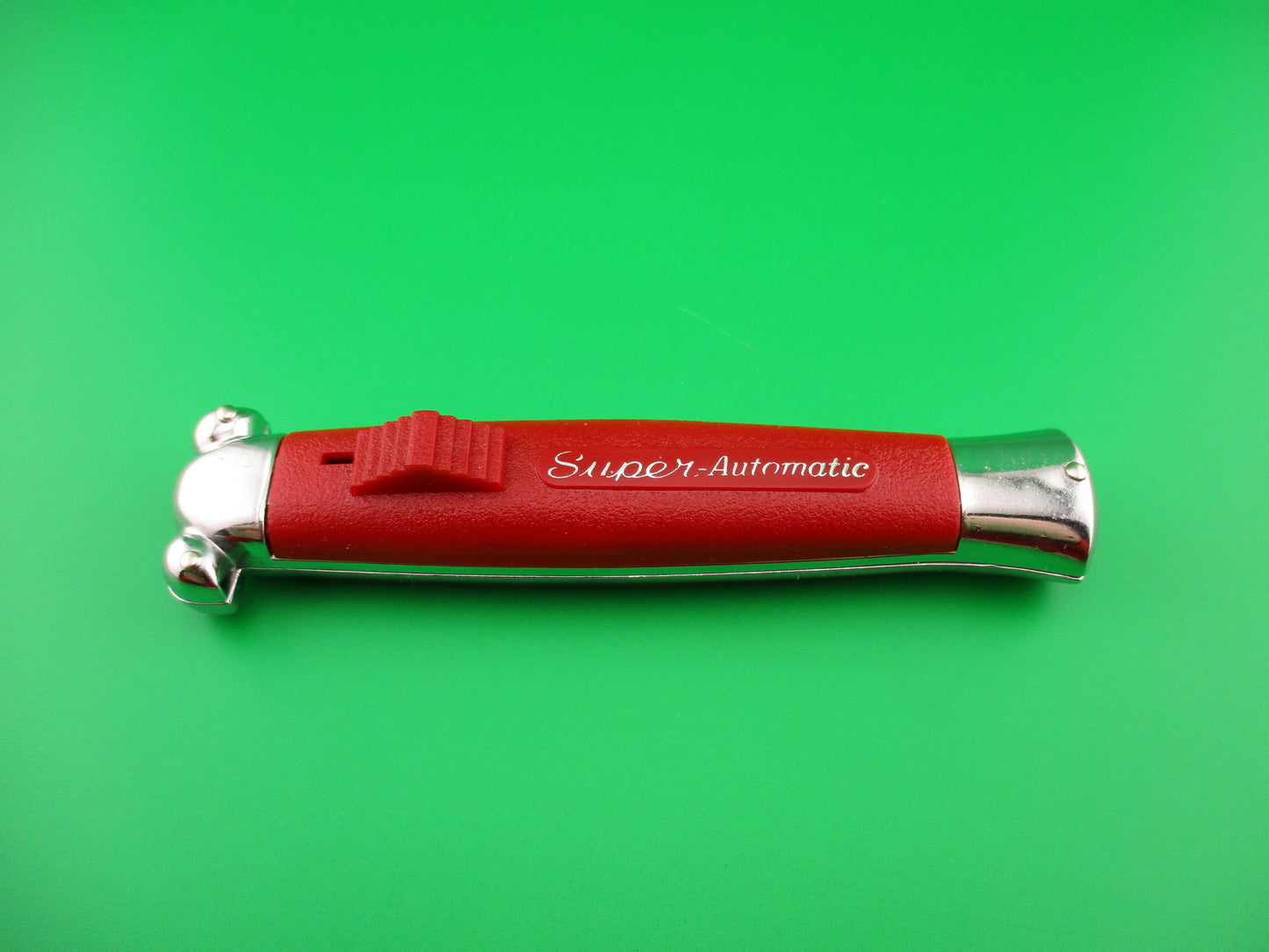 STAINLESS STEEL 21cm Super-automatic DA OTF Red switchblade knife