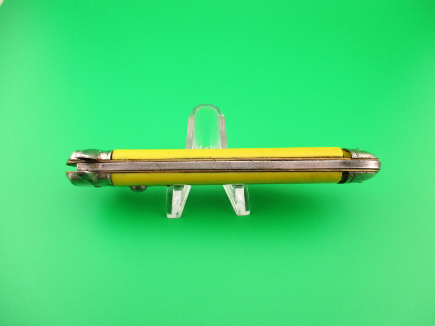 COLONIAL SHUR-SNAP Jumbo Jack #3301S Yellow vintage 1950s switchblade knife