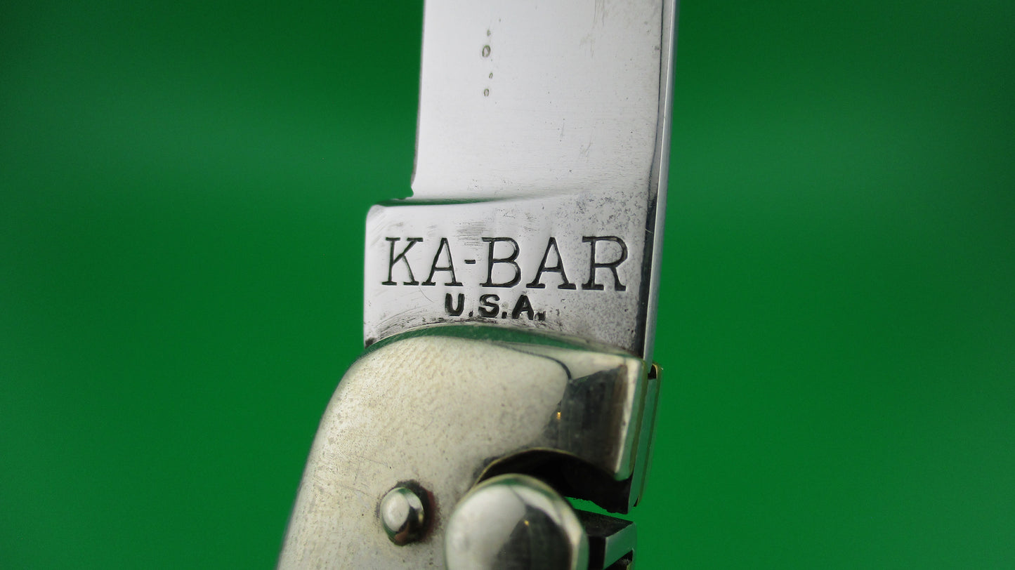 z KABAR USA Medium (Baby) GRIZZLY Winterbottom Stag Automatic knife vintage