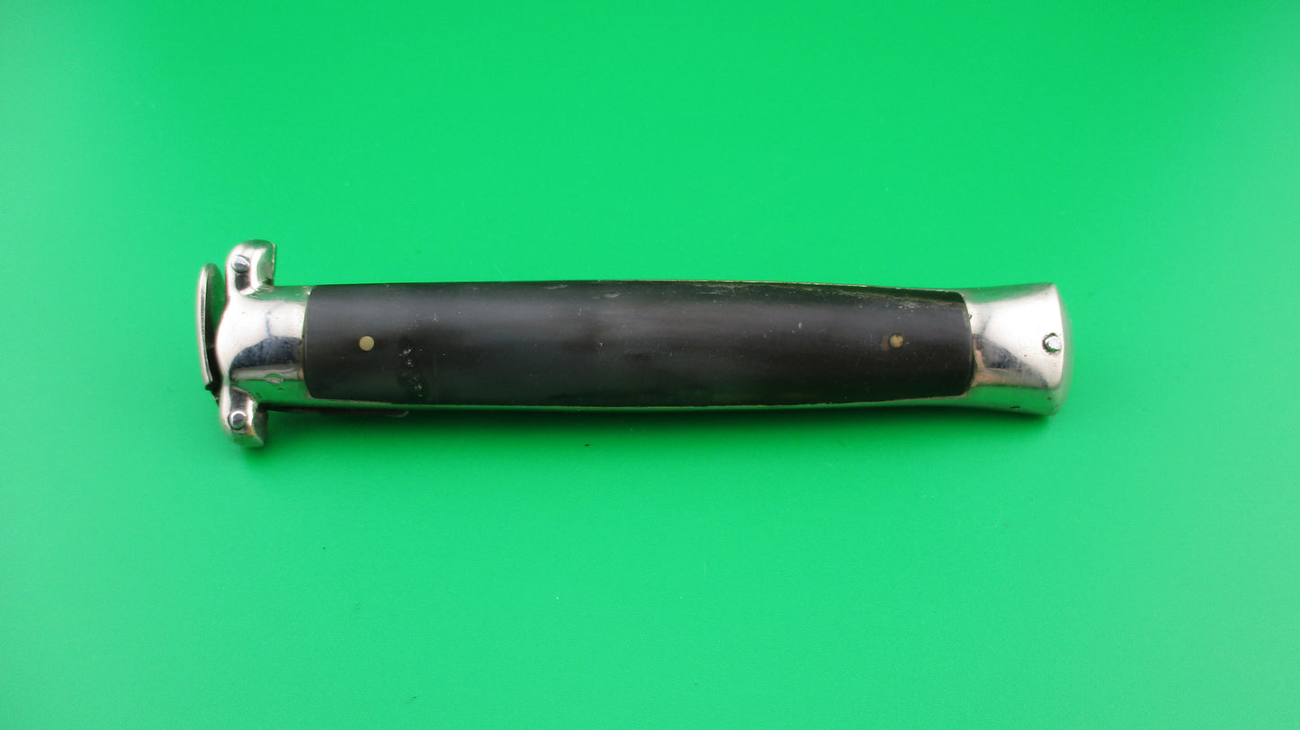WANDY INOX 21cm Italian Trapdoor OTF vintage green horn automatic knife