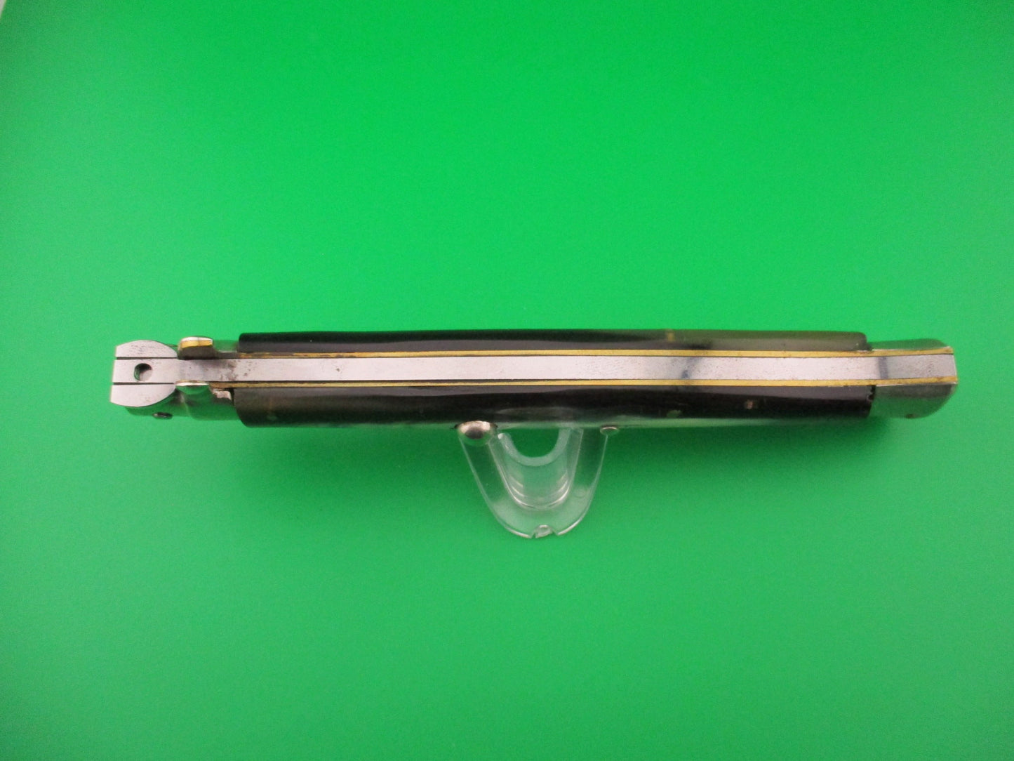 INOX 33cm Italian FAT Transitional Swedge Brazilian Horn Vintage 1960s automatic knife