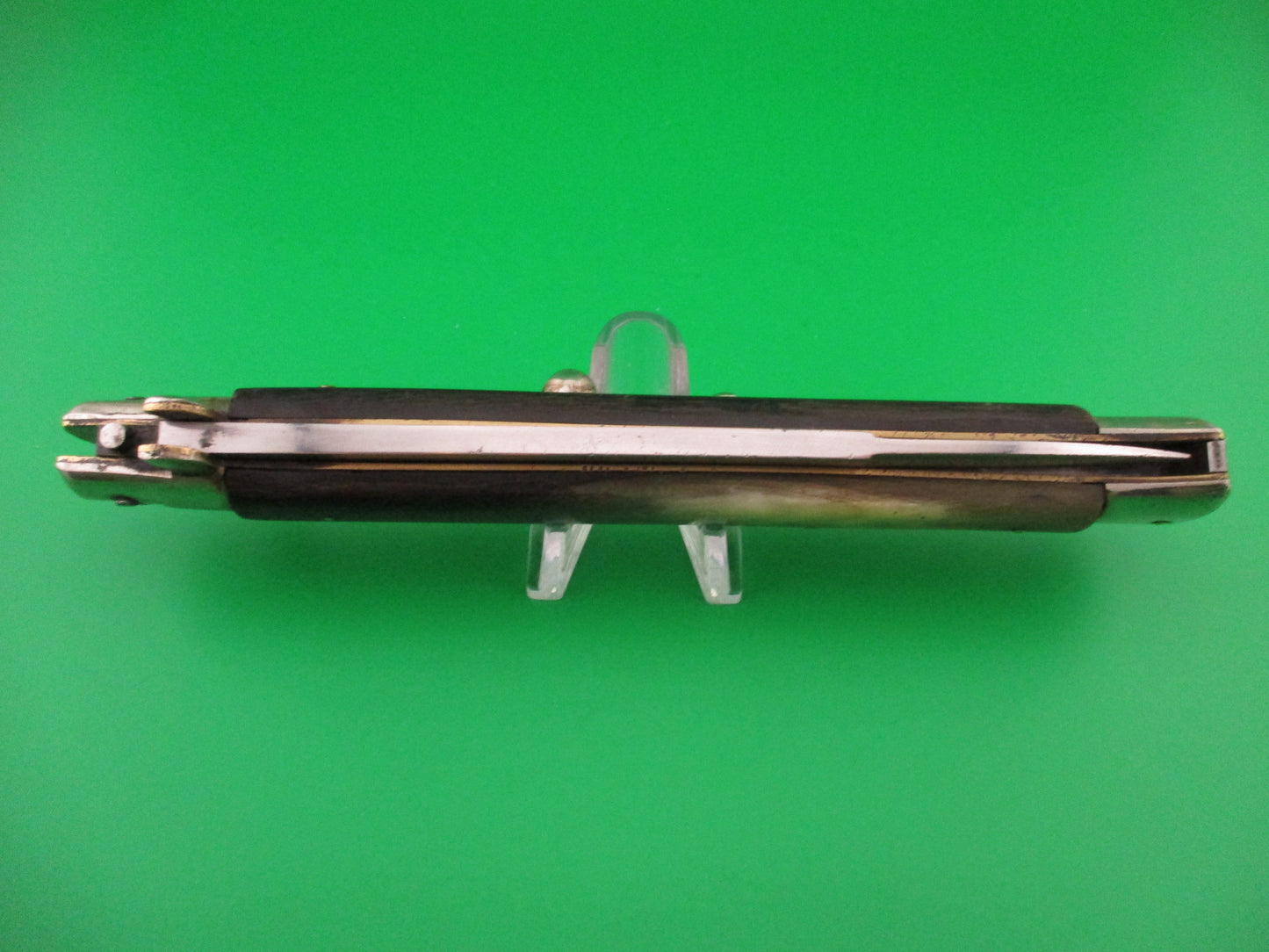 ITALY INOX 33cm Italian Picklock Horn Vintage 1950s automatic knife