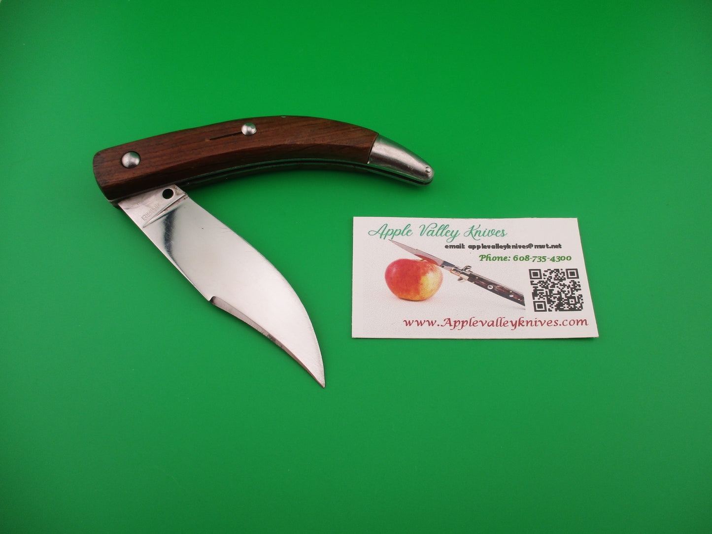 ROSTFREI 22cm Italian Catalana Wood handled vintage automatic knife
