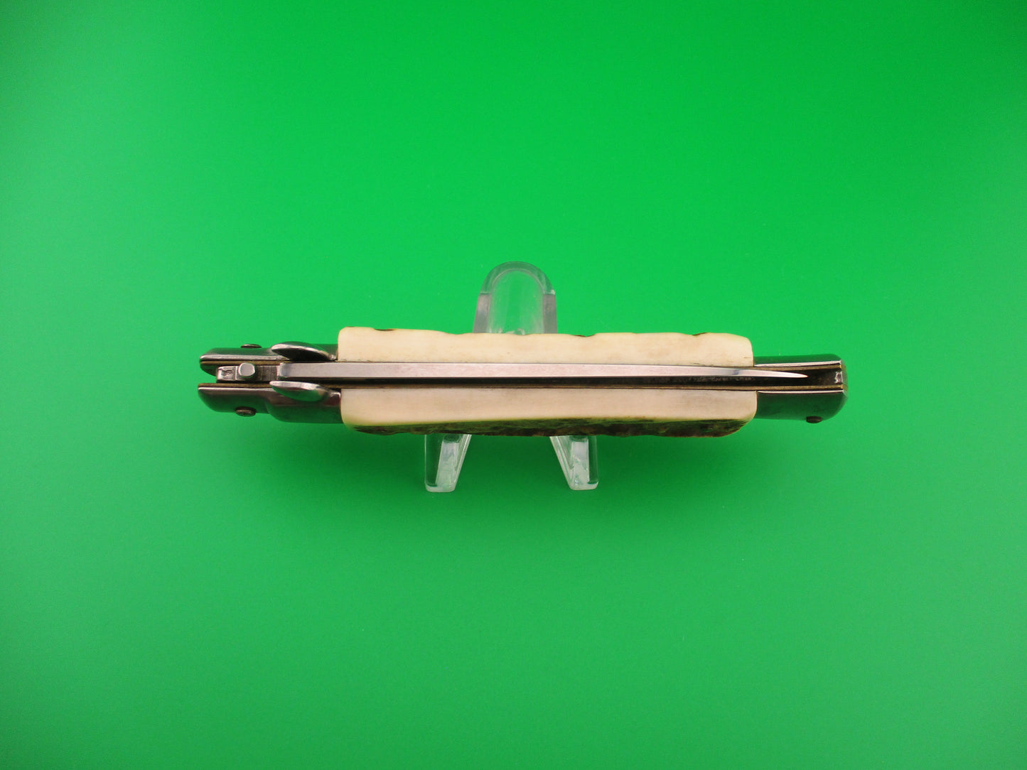 STAINLESS (slant) UD96A000103 PATENT 23cm Italian Stiletto bolster release switchblade
