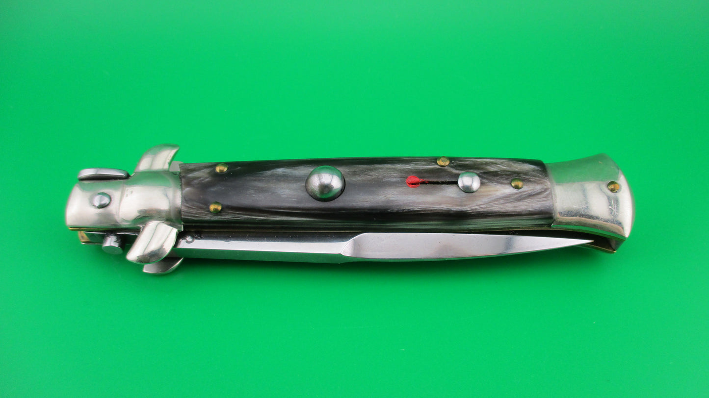 z Walt's Latama ITALY (cat) 23cm Italian stiletto Gray horn automatic knife