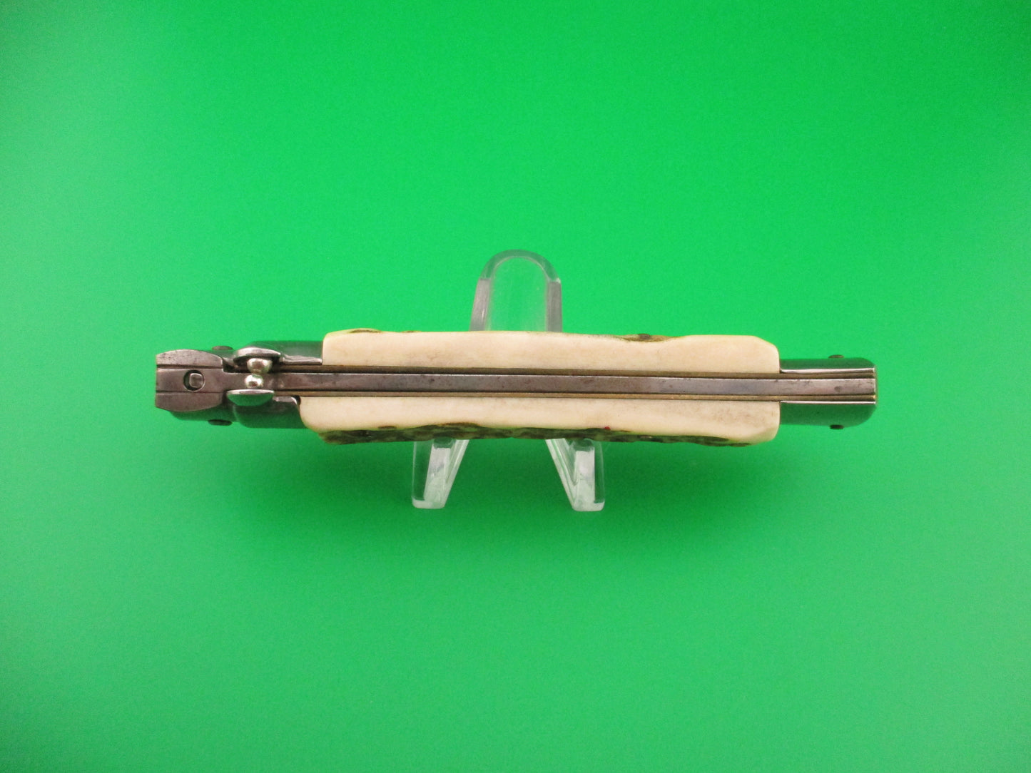 STAINLESS (slant) UD96A000103 PATENT 23cm Italian Stiletto bolster release switchblade