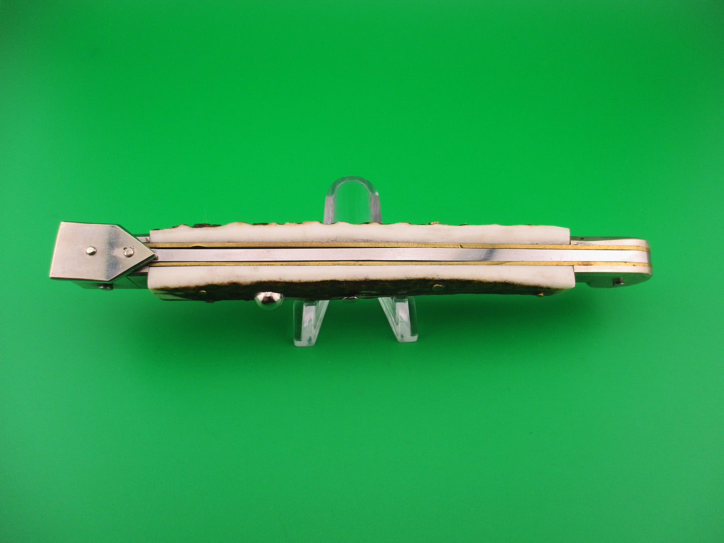 AGA CAMPOLIN 30cm Italian Sicilian Stag Picklock automatic knife