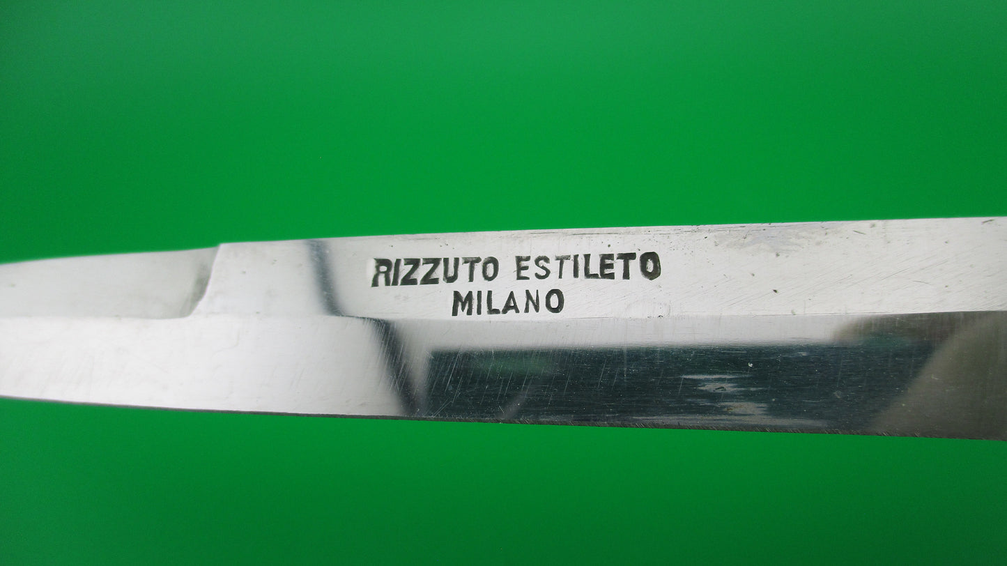 z Rizzuto Estileto Milano 27cm Japanese Swing guard White vintage automatic knife