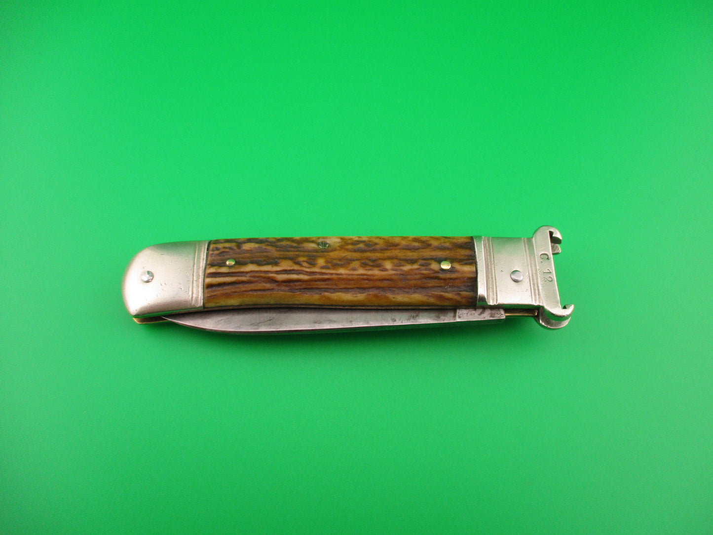 SOLINGEN MI GERMANY 20cm German Lever Shell puller automatic Johnny Cade knife