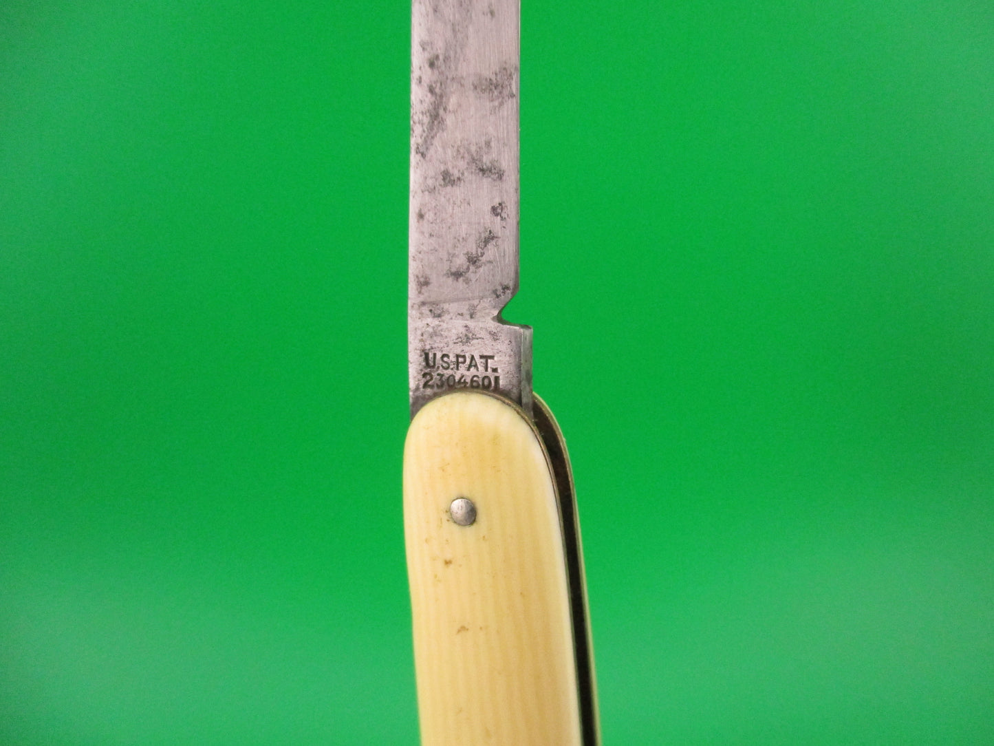 Schrade Walden small double 741 Ivory celluloid switchblade knife