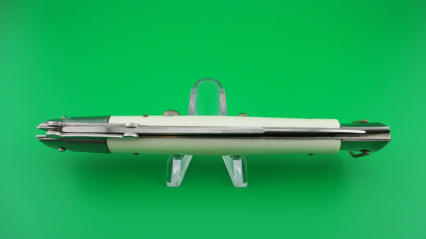 z Rizzuto Estileto Milano 27cm Japanese Swing guard White vintage automatic knife