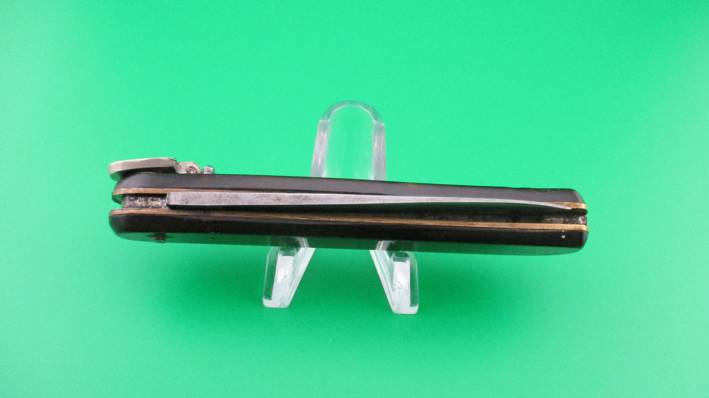 Bonsa 10cm German Lever Shadow (no bolster) Tortoise celluloid automatic knife
