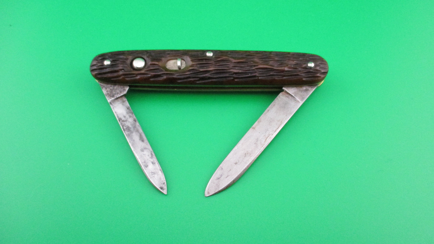 KEEN KUTTER medium Double Jigged Bone switchblade knife KS309