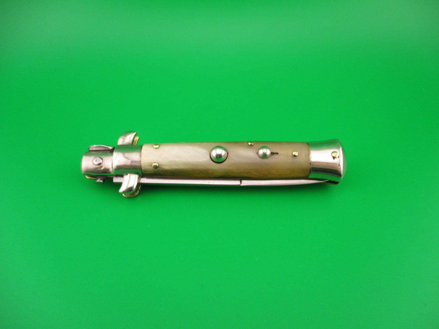 ETHAN 1953 18cm Italian Picklock Honey & Cream horn 1950s vintage automatic knife