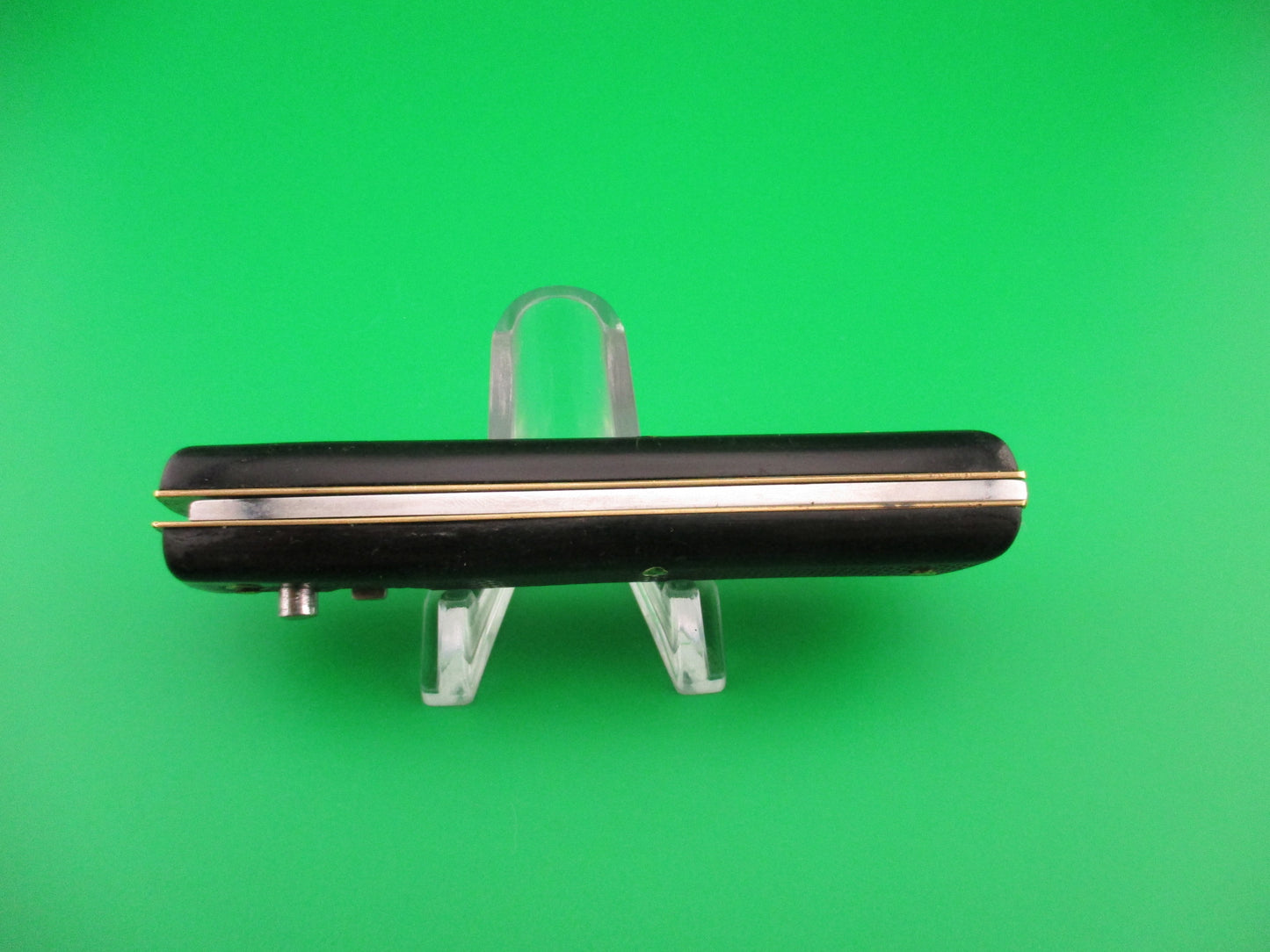 INOX 17cm French Florinox Black checkered Vintage automatic knife