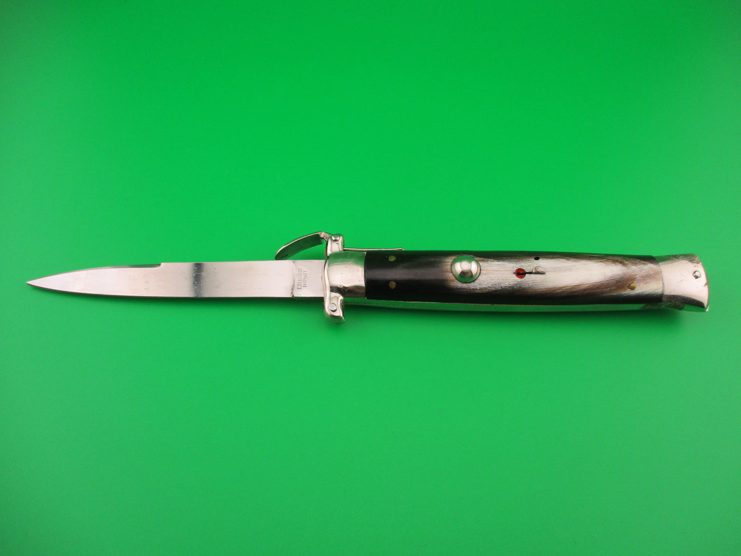 z C JUL HERBERTZ 21cm 1960s Italian Trapdoor OTF switchblade knife flawed