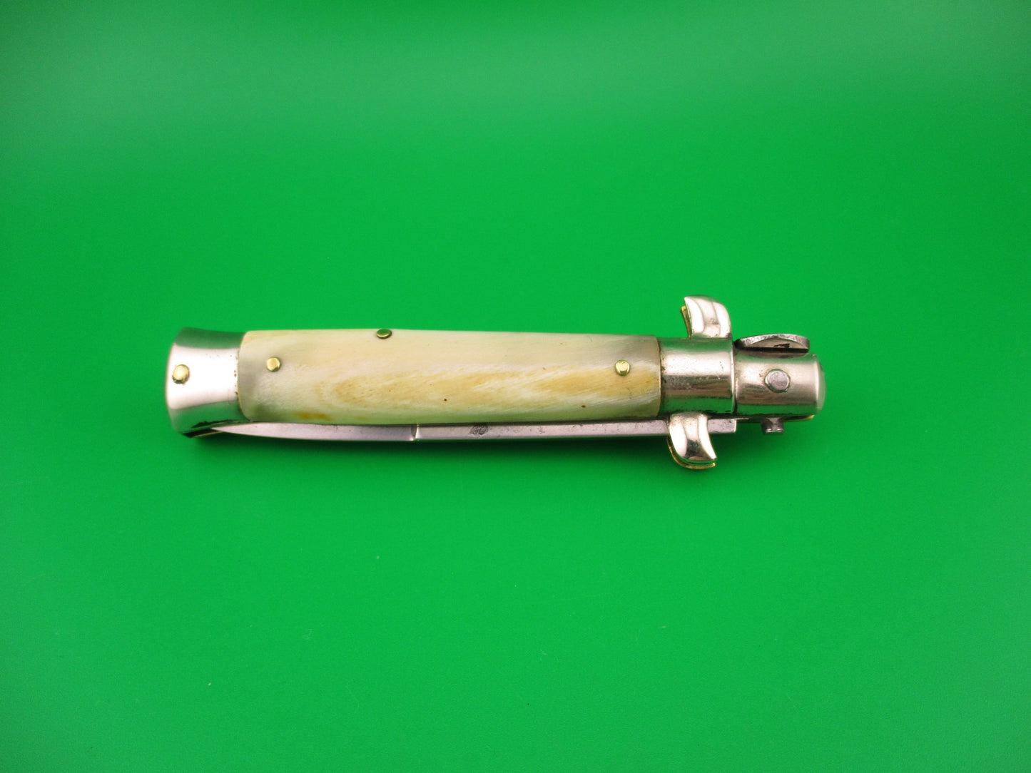 ETHAN 1953 18cm Italian Picklock Honey & Cream horn 1950s vintage automatic knife