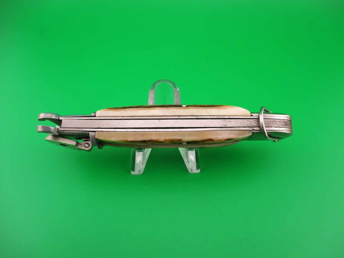 SOLINGEN GERMANY SPRINGER 20cm German Stag Shellpuller Lever automatic knife