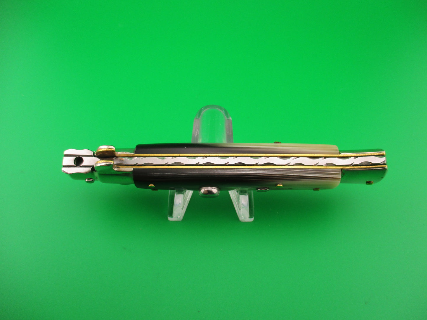 Walt's Latama ITALY 22cm Italian Flat guard Picklock Brazilian horn automatic knife