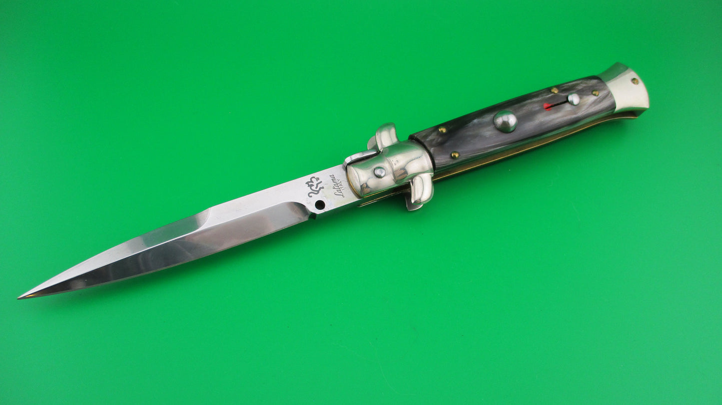 z Walt's Latama ITALY (cat) 23cm Italian stiletto Gray horn automatic knife