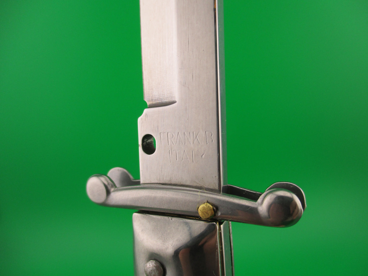 FRANK B ITALY 28cm Italian Swing guard Stag automatic knife