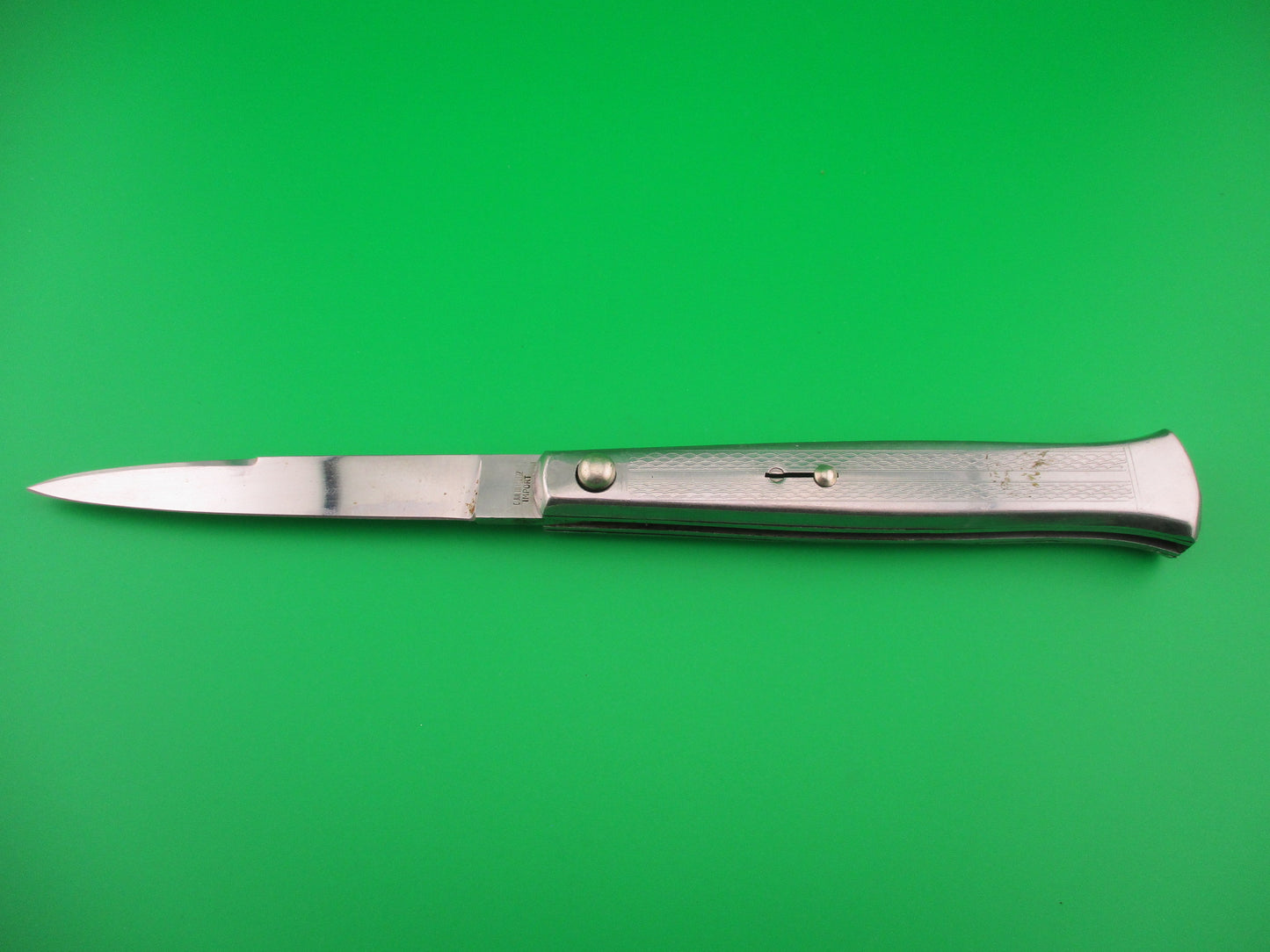 C JUL HERBERTZ PATENT IMPORT 22cm Italian fishtail all metal automatic knife