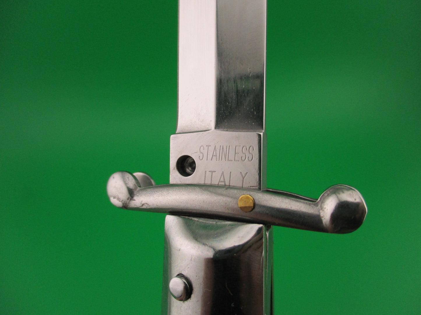 STAINLESS ITALY 23cm Italian Dagger blade Swing Guard Honey Horn automatic knife