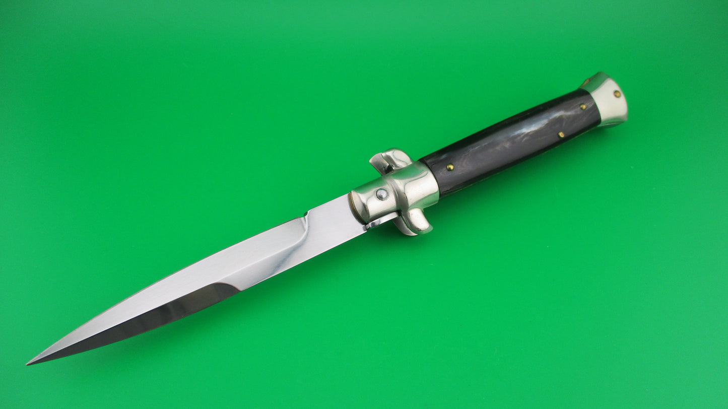 z Walt's Latama ITALY (cat) 23cm Italian stiletto Gray horn automatic knife