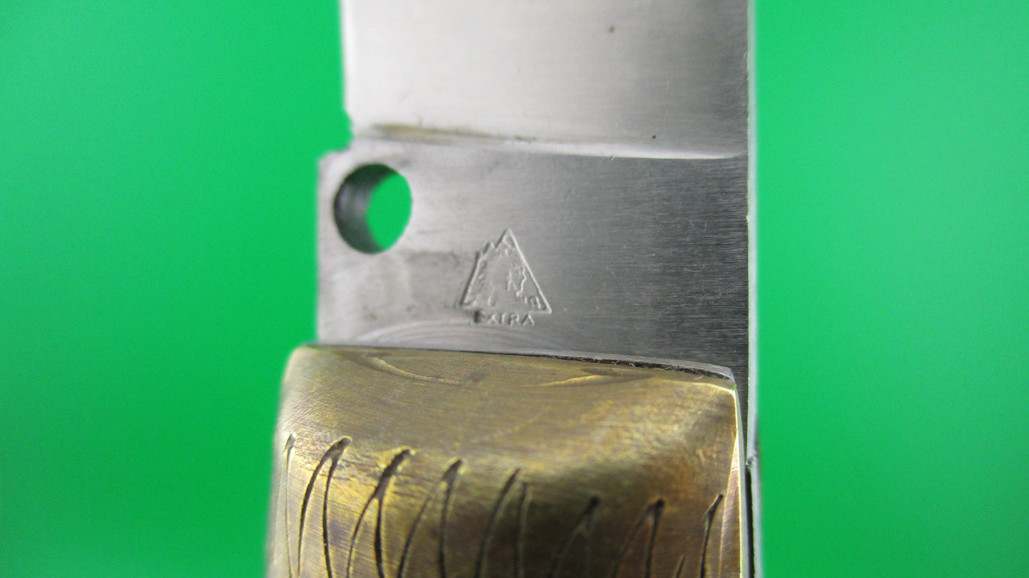 z Jndiana PATENT 21cm Italian Pattada Green Birds head automatic knife