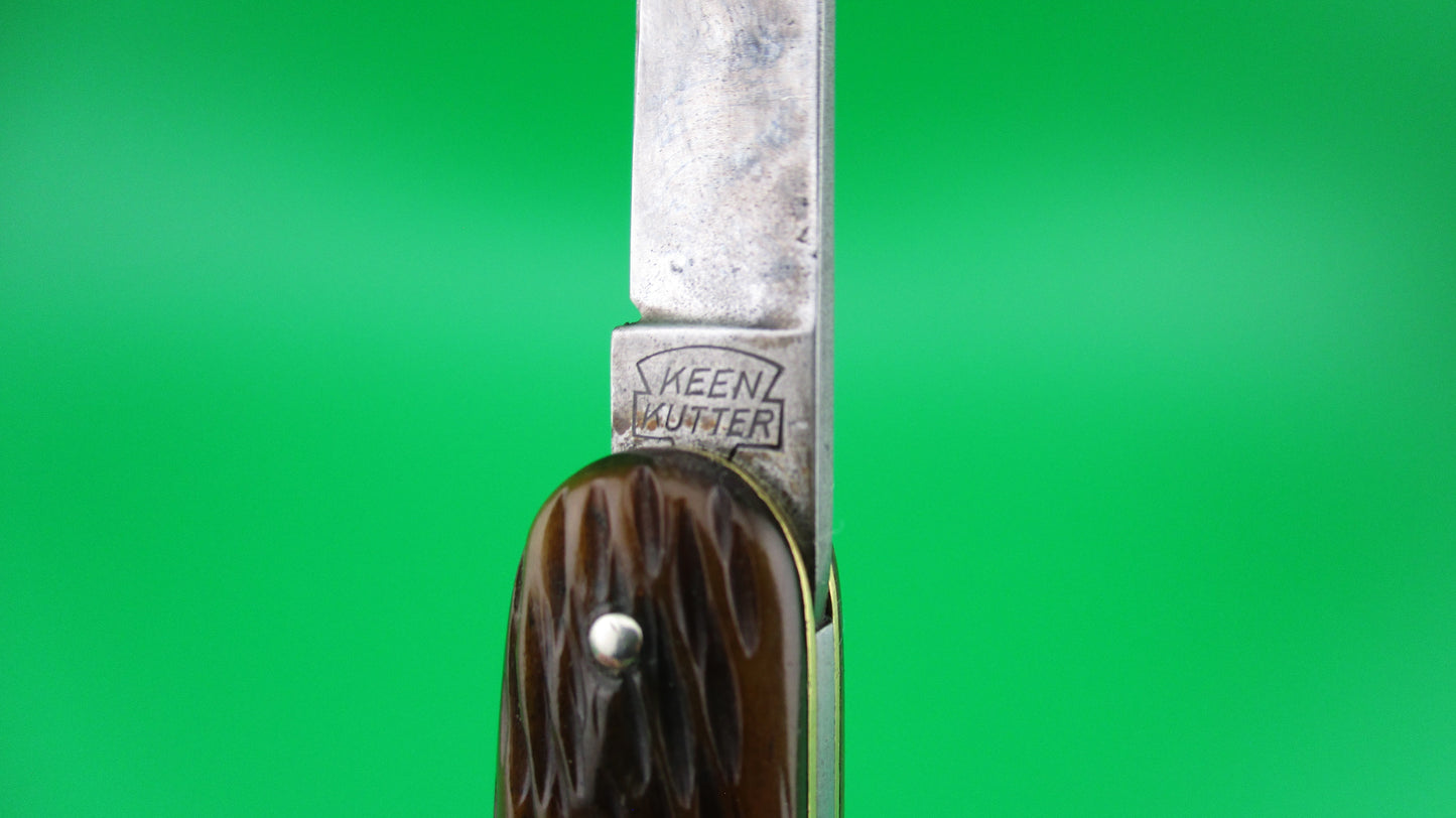 KEEN KUTTER medium Double Jigged Bone switchblade knife KS309