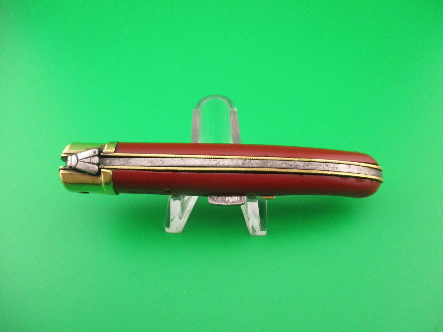 G DAVID LAGUIOLE EXTRA 20cm French RARE RED automatic knife Gimel Bargeon Arbalete