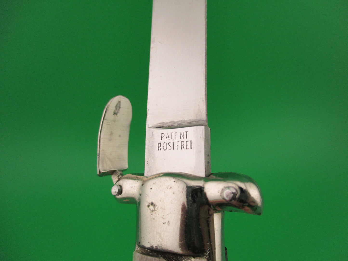 z C JUL HERBERTZ 21cm 1960s Italian Trapdoor OTF switchblade knife flawed