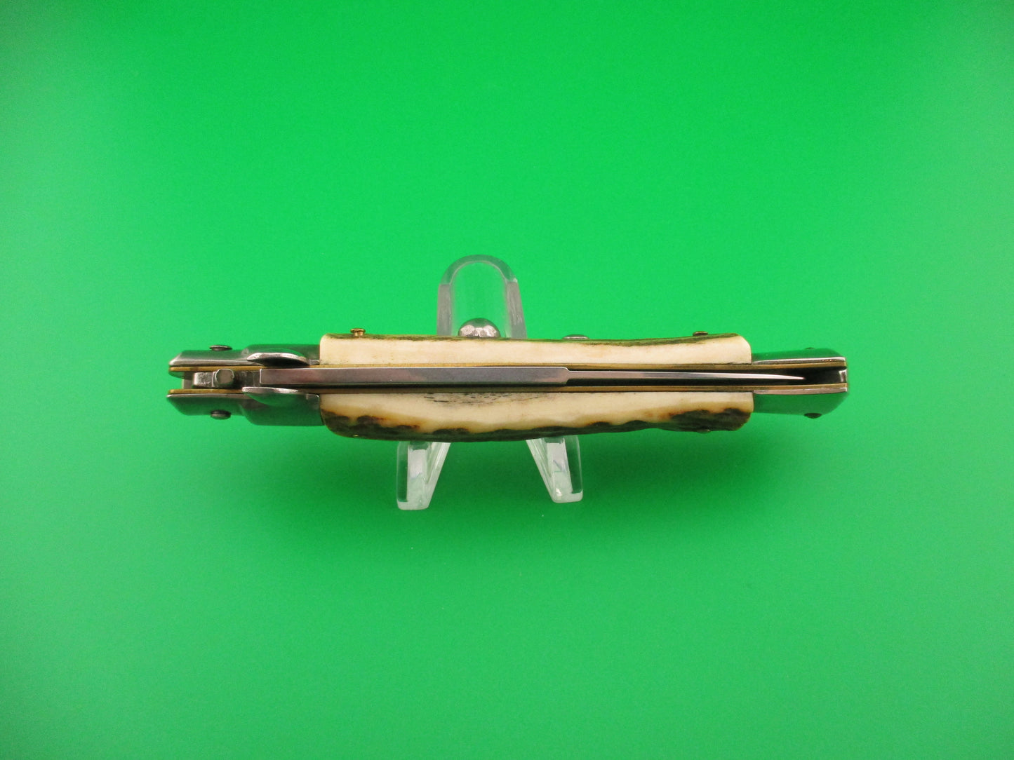 AB ITALY 23cm Italian Picklock Stag vintage 1980s automatic knife
