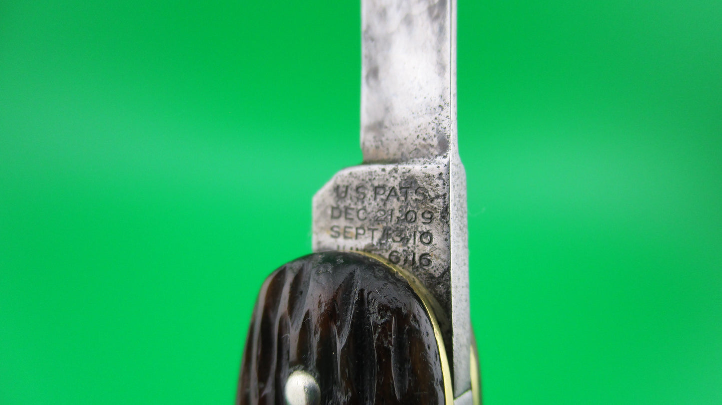 KEEN KUTTER medium Double Jigged Bone switchblade knife KS309