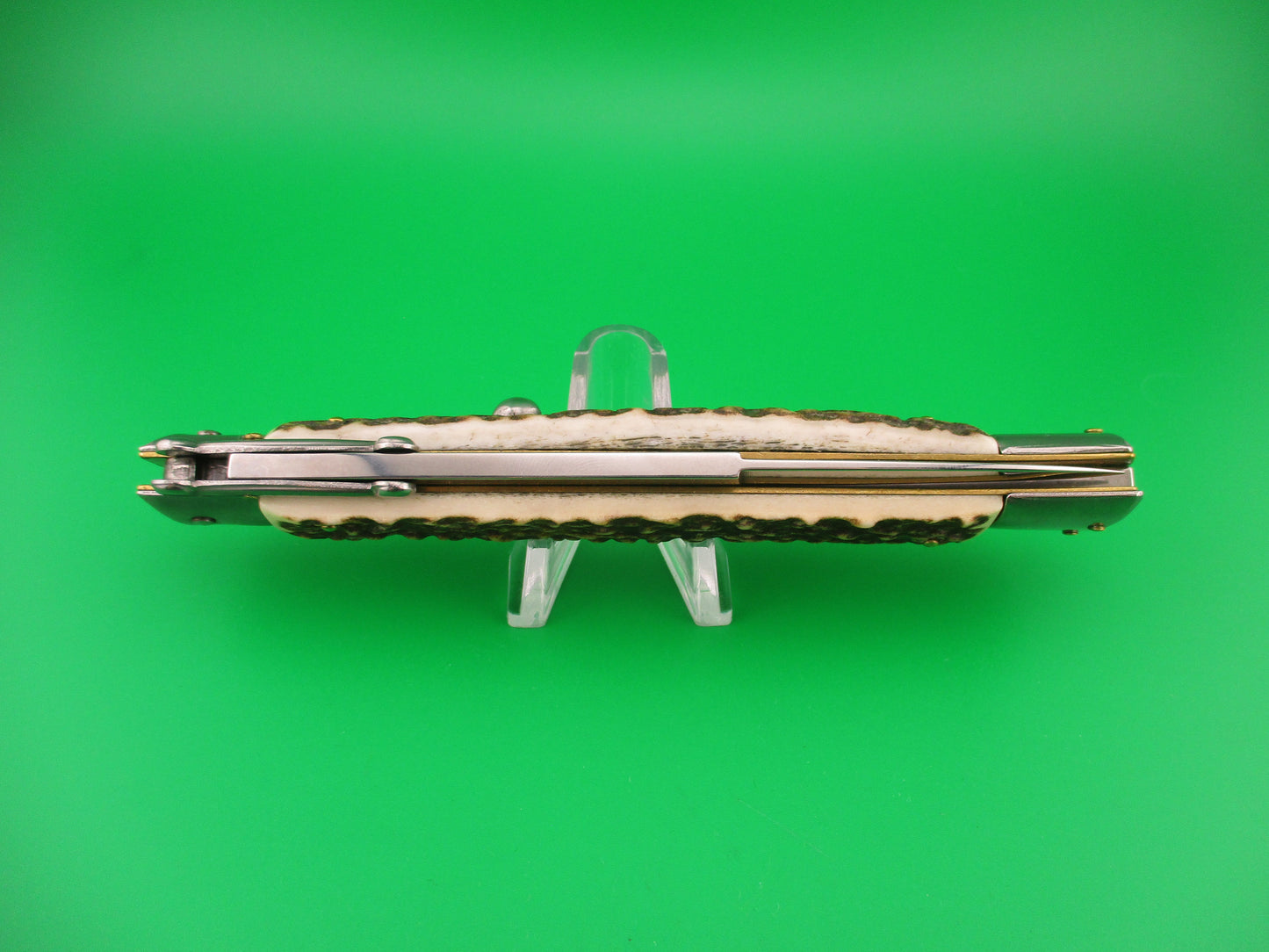 FRANK B ITALY 28cm Italian Swing guard Stag automatic knife