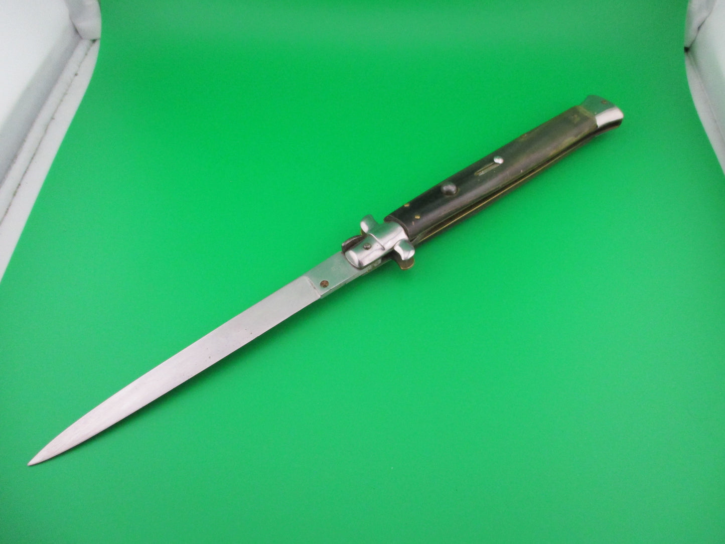 z B Rostfrei 33cm Italian Vintage swivel bolster stiletto automatic knife
