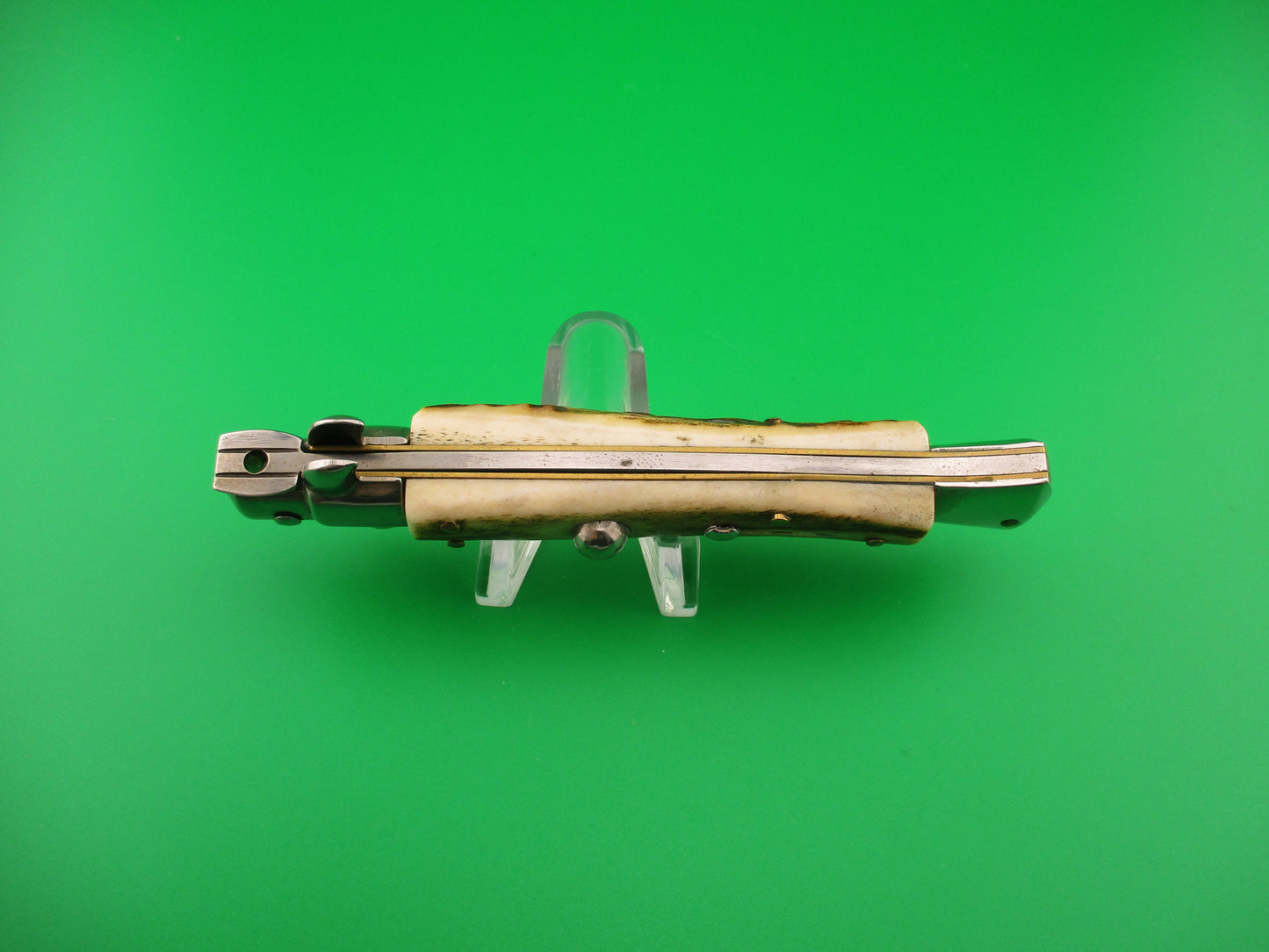 AB ITALY 23cm Italian Picklock Stag vintage 1980s automatic knife