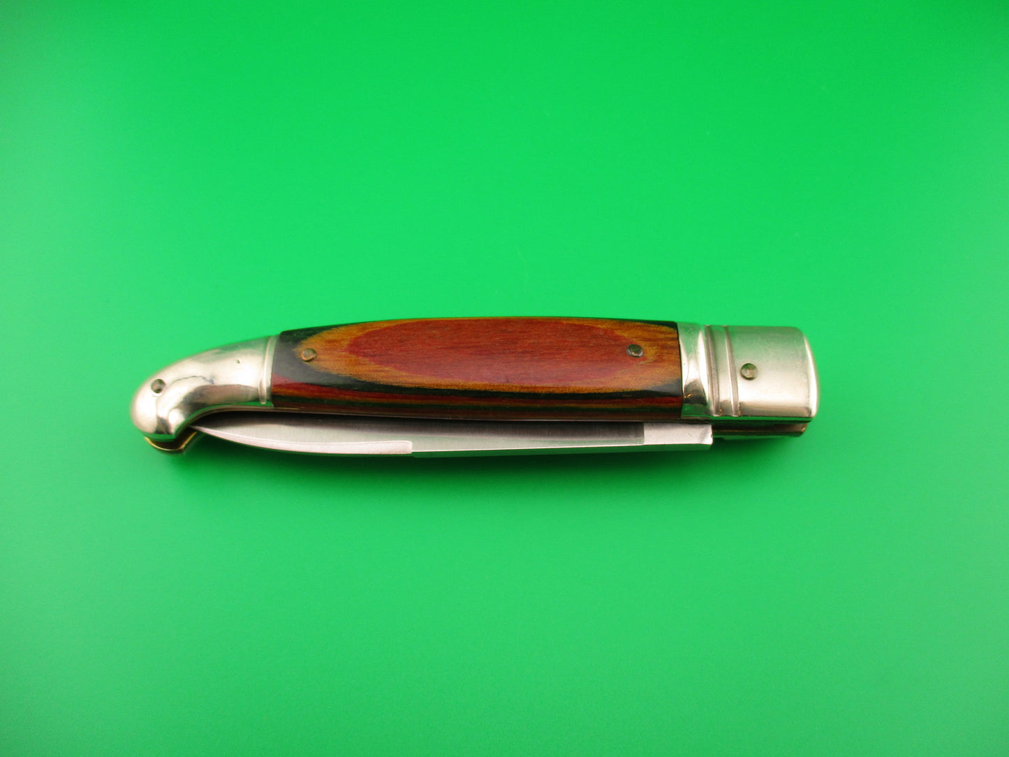 Rostfrei Panther 20cm Italian Birds head lever automatic knife with Frostwood scales
