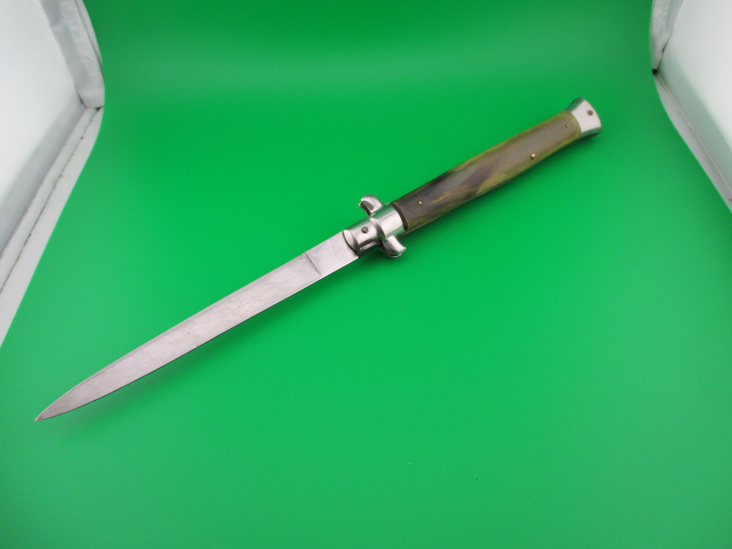 z B Rostfrei 33cm Italian Vintage swivel bolster stiletto automatic knife