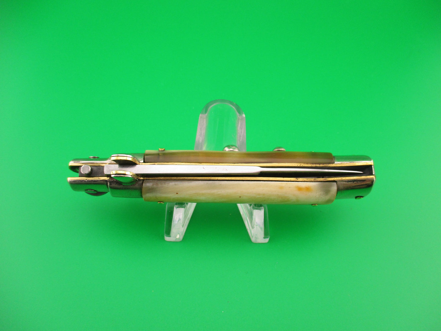 ETHAN 1953 18cm Italian Picklock Honey & Cream horn 1950s vintage automatic knife