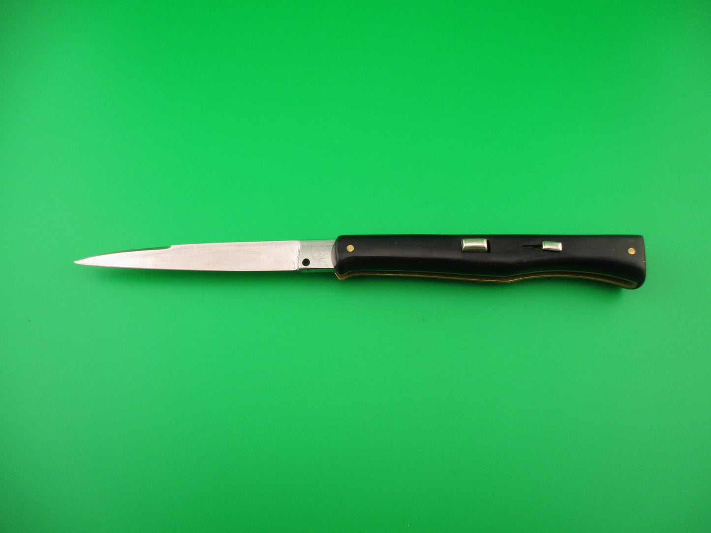 Ackermannchen ROSTFREI 21cm Italian Rectangle button lockback automatic knife